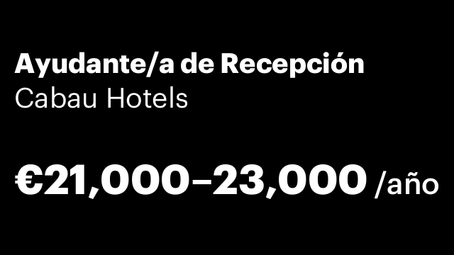 Ayudante/a de Recepción