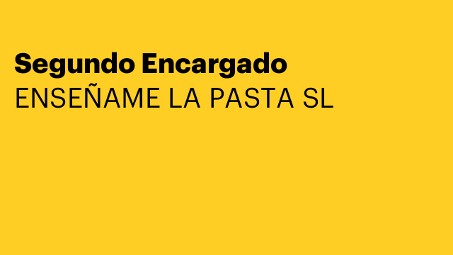 Segundo Encargado