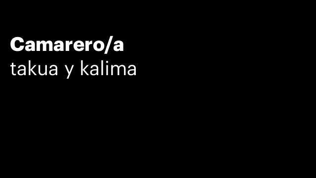 Camarero/a