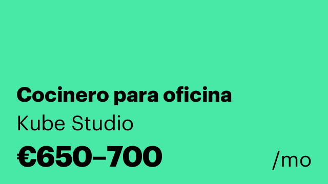 Cocinero para oficina