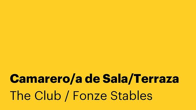 Camarero/a de Sala/Terraza