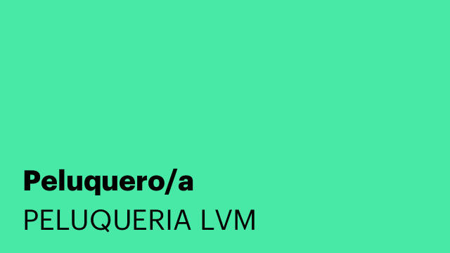 Peluquero/a
