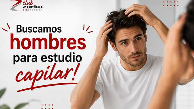 Hombres para estudios anticaída capilar