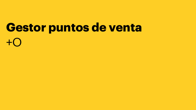 Gestor puntos de venta