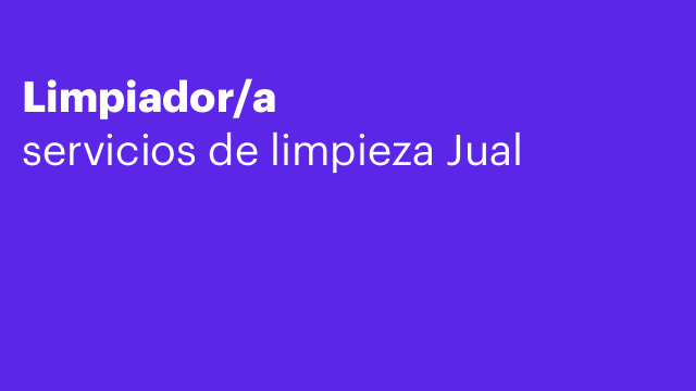 Limpiador/a