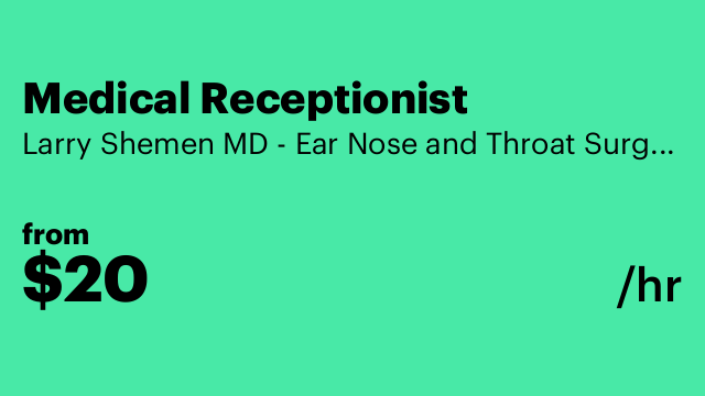 Medical Receptionist