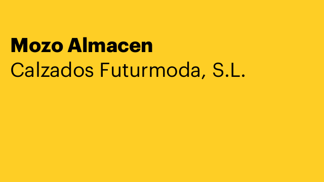 Mozo Almacen