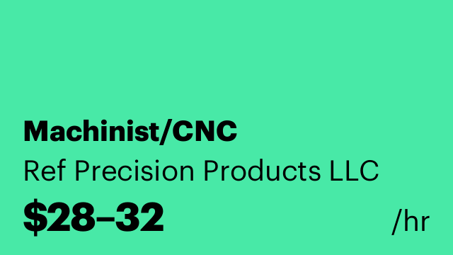 Machinist/CNC