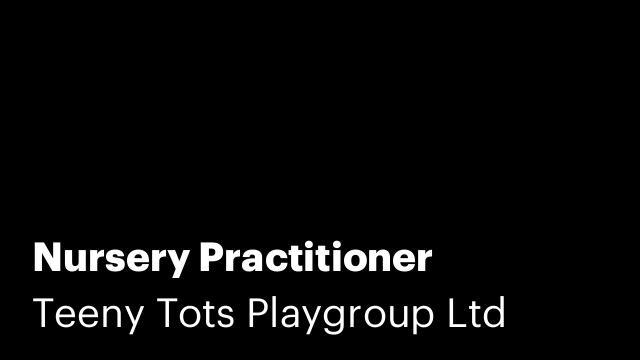 Nursery Practitioner