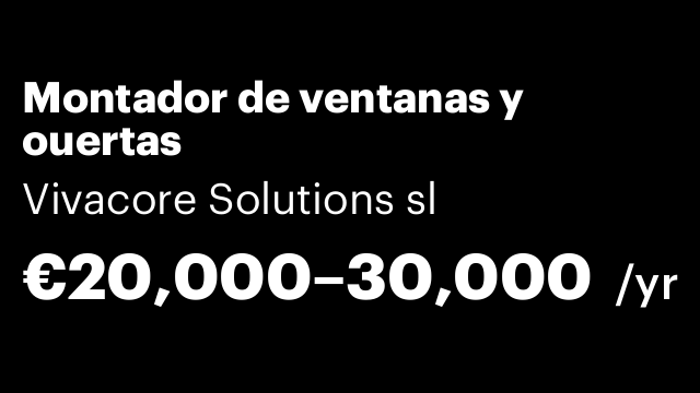 Montador de ventanas y ouertas