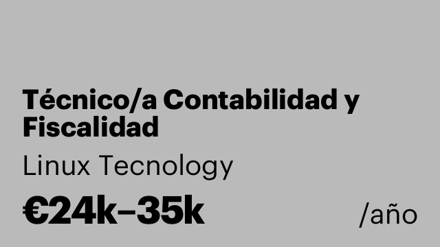 Técnico/a Contabilidad y Fiscalidad