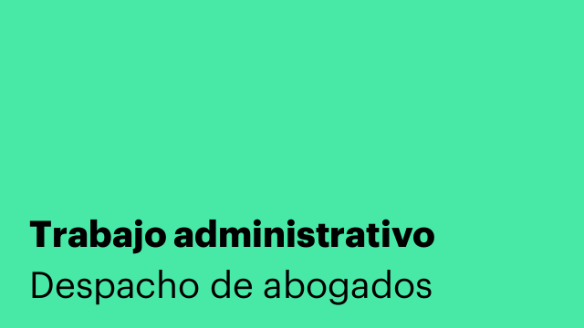 Trabajo administrativo