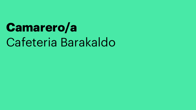 Camarero/a