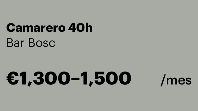 Camarero 40h