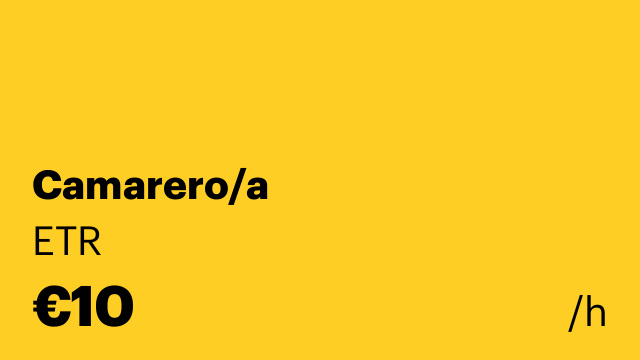 Camarero/a