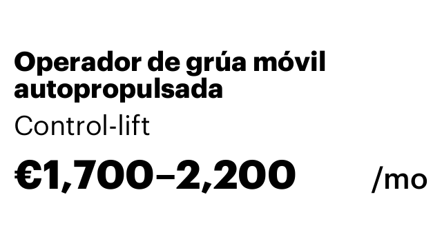 Operador de grúa móvil autopropulsada
