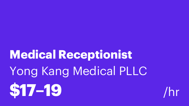 Medical Receptionist