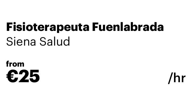Fisioterapeuta Fuenlabrada