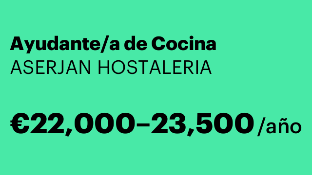 Ayudante/a de Cocina