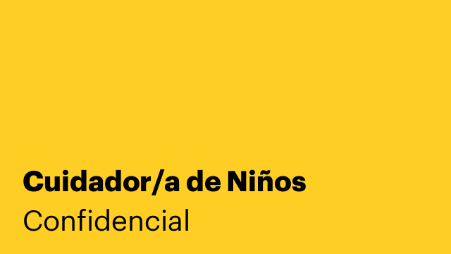 Cuidador/a de Niños