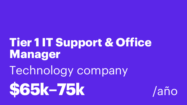 Tier 1 IT Support & Office Manager