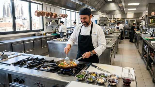 COCINERO POLIVALENTE PARA REST. MEDITERRANEO - EXCELENTES CONDICIONES
