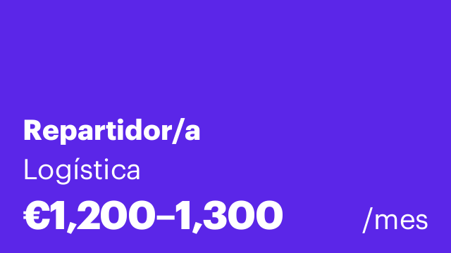 Repartidor/a