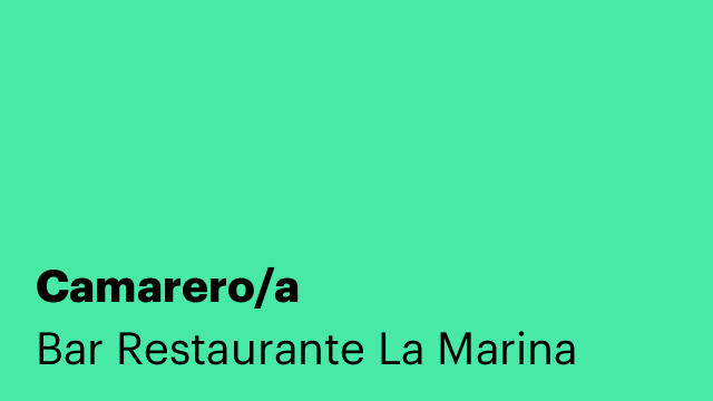 Camarero/a