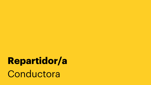 Repartidor/a