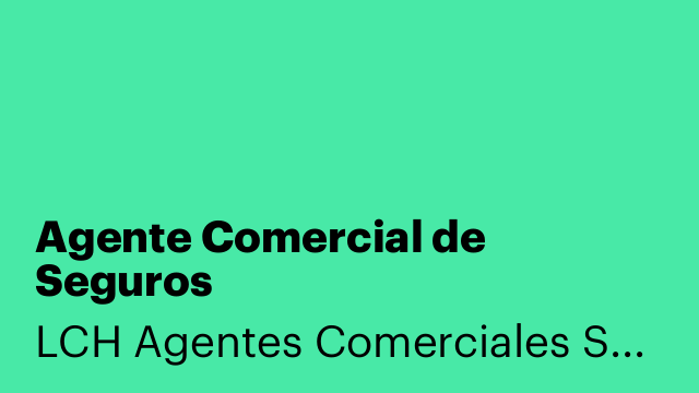 Agente Comercial de Seguros