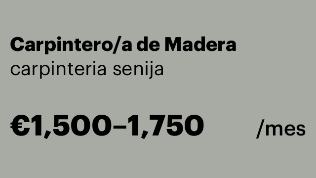 Carpintero/a de Madera