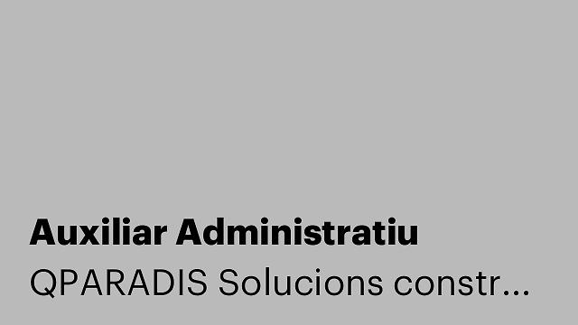 Auxiliar Administratiu