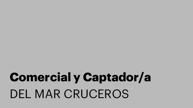 Comercial y Captador/a