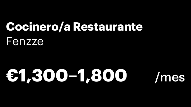 Cocinero/a Restaurante