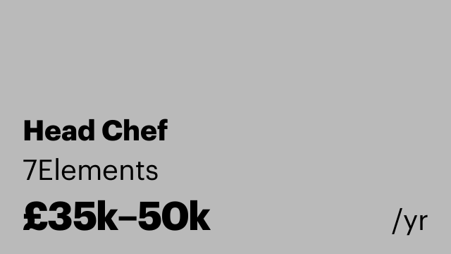 Head Chef