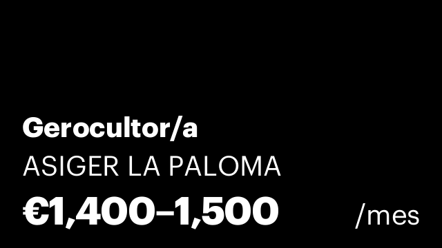 Gerocultor/a