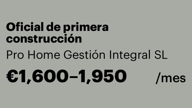 Oficial de primera construcción