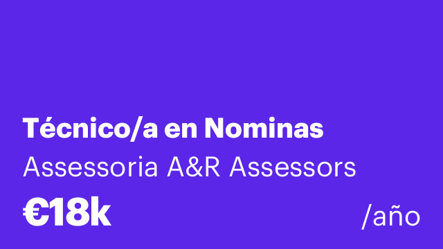 Técnico/a en Nominas