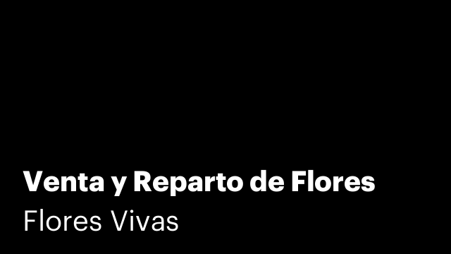 Venta y Reparto de Flores