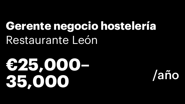 Gerente negocio hostelería