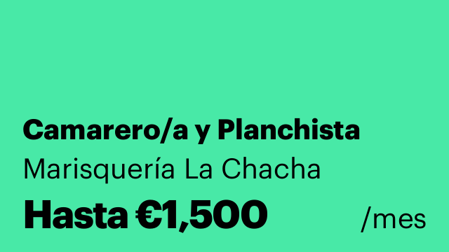 Camarero/a y Planchista