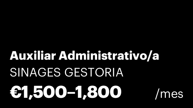 Auxiliar Administrativo/a