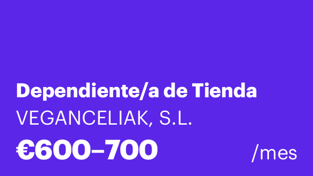 Dependiente/a de Tienda