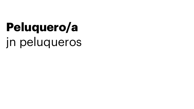 Peluquero/a