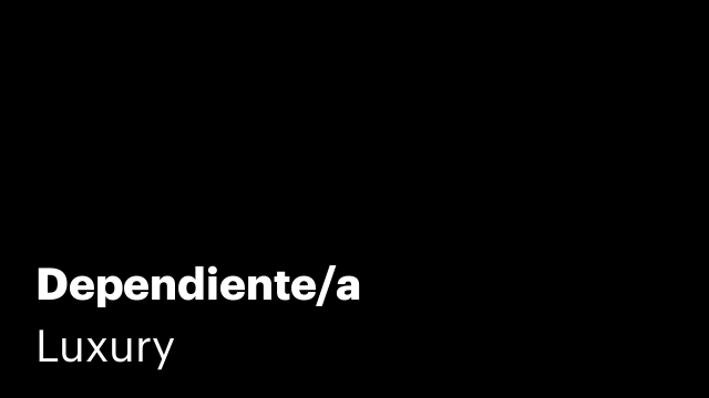 Dependiente/a