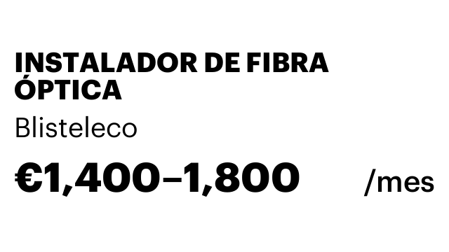INSTALADOR DE FIBRA ÓPTICA