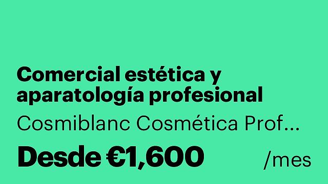 Comercial estética y aparatología profesional