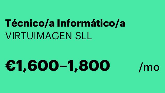 Técnico/a Informático/a