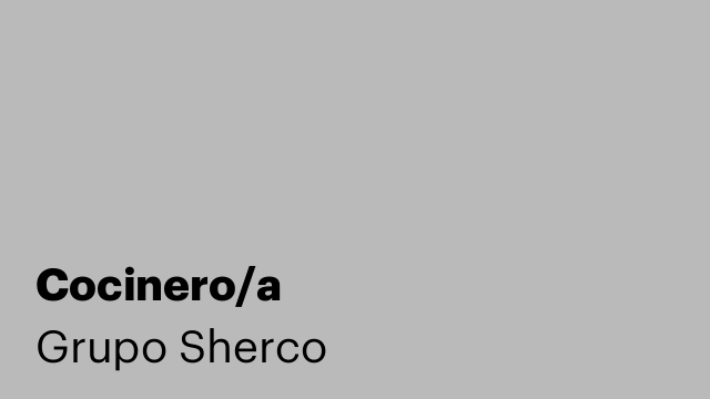 Cocinero/a