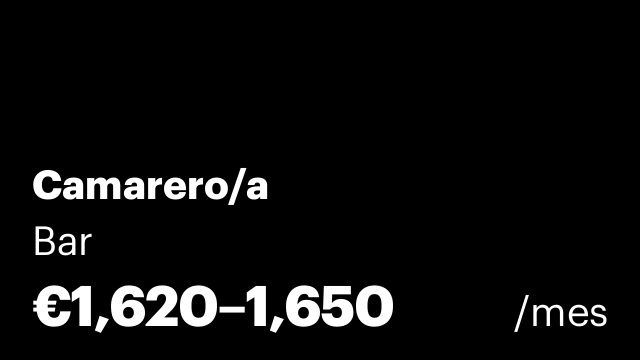 Camarero/a